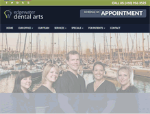 Tablet Screenshot of edgewaterdentalarts.com